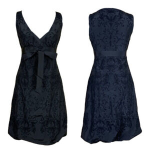 ELIE TAHARI Black Silk Cocktail Dress Size 6